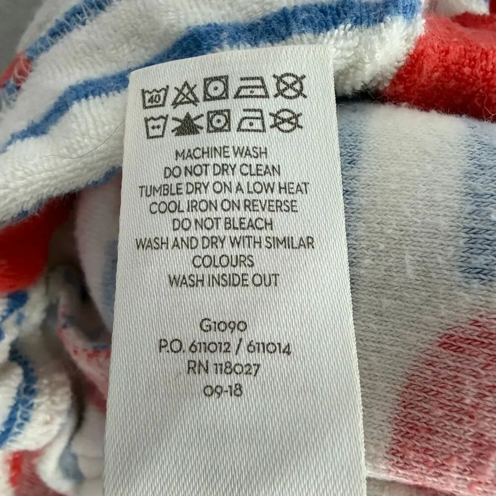 Mini Boden size 6 Year Terry Heart Striped Shorts - Picture 6 of 6